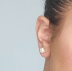 Zarcillos (10 mm) c/ Perlas & Diamantes Pave - Oro Blanco 18Kts - Image 3