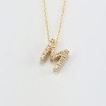 Cadena (40 Cm) c/ Inicial (8 x 11 mm) Diamantes Pavé - Oro 14Kts - Image 58