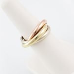 Set de 3 Anillos Entrelazados Trilogia - Oro Tres Tonos 14Kts