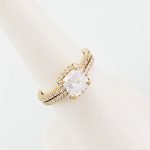 Set de 2 Anillos Cushion 65 Diamantes (0.39 Ct) - Oro Amarillo 18 Kts - Image 3