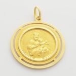Medalla Redonda Virgen del Carmen (31 mm) - Oro Amarillo 18Kts - Image 2
