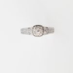 Anillo de Compromiso c/ Diamantes (0.27Cts) - Oro Blanco 14Kts - Image 3
