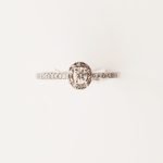 Anillo c/ Diamante central & Halo (0.20 Ct) - Oro Blanco 14Kts  - Image 7