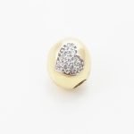 Dije Para Pulsera Esfera c/ Corazones de Zircones (⌀ 7.5 mm) - Oro Amarillo 14Kts - Image 2