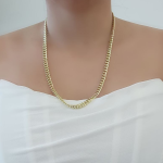 Cadena (55 cm) Cuban Link Light (6 mm) - Oro Amarillo 14Kts - Image 2