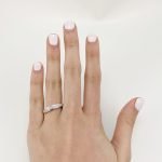Anillo cintillo 46 diamantes (0.18 Ct) - Oro Blanco 18Kts - Image 2
