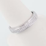 Anillo cintillo 46 diamantes (0.18 Ct) - Oro Blanco 18Kts