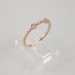 Anillo c/ Esferas & Diamantes - Oro Rosa 18Kts
