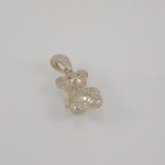 Dije Oso c/ Zircones Pave - Oro Amarillo 14 Kts