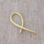 Dije (26 x 68 mm) Lazo Electroformatura - Oro Amarillo 14Kts