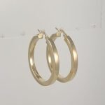 Zarcillos (4 mm) Post Princess Cut - Oro Amarillo 14 Kts - Image 6