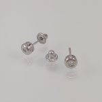 Zarcillos (4 mm) Post Princess Cut - Oro Amarillo 14 Kts - Image 13