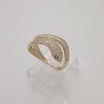 Anillo Pantera c/ Zircones Pave & Ojos Verdes - Oro Amarillo 18Kts - Image 3