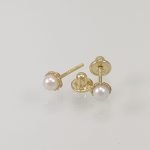 Zarcillos (5 mm) Estrellas Puff (Abridores/Screwback) - Oro Amarillo 18Kts - Image 9