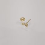 Zarcillos (4 x 6 mm) Piña c/ Esmalte (Screwback/Abridores) - Oro Amarillo 14Kts - Image 2