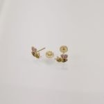 Zarcillos (4 x 6 mm) Piña c/ Esmalte (Screwback/Abridores) - Oro Amarillo 14Kts - Image 8