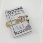 Money Clip (50 x 12 mm) Para Personalizar - Oro Amarillo 18Kts