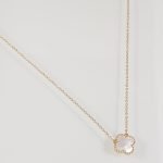 Cadena (38 + 2 cm) con Dije Trebol de Nacar - Oro Amarillo 18Kts