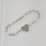 Brazalete (18 cm) Eslabones Ovalados c/ Medalla para Grabar - Oro Amarillo 14Kts - Image 6