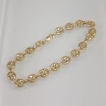Brazalete (20 cm) Mariner Puff (7 mm) - Oro Amarillo 14 Kts