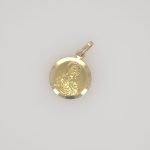 Medalla (13 mm) Corazon de Jesus - Oro Amarillo 18Kts