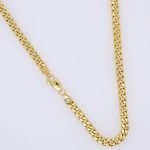 Cadena (60 cm) Cuban Link Light (4 mm) - Oro Amarillo 14Kts