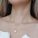 Dije (16 x 15 mm) Corazon c/ Zircones Pave - Oro Amarillo 18Kts - Image 2