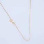 Cadena (40 cm) Cuban Link Macizo (1 mm) - Oro Amarillo 18Kts