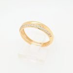 Anillo Compromiso Aro c/ Zircones & Corazones - Oro Blanco 18Kts - Image 7