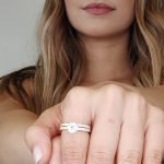 Set Anillo Compromiso & Matrimonio c/ Zircones Pave - Oro Amarillo 14Kts - Image 2