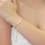 Argollas (19 mm) Doble Tubo Rectangular - Oro Dos Tonos 14Kts - Image 34