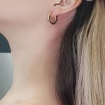 Argollas (19 mm) Doble Tubo Rectangular - Oro Dos Tonos 14Kts - Image 38