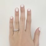 Anillo Compromiso con cintillo De Zircones MicroPave - Oro Amarillo 14Kts - Image 4