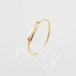 Anillo con Placa Para Personalizar - Oro Amarillo 14Kts
