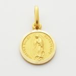Medalla Redonda Pequeña Virgen Guadalupe (11 mm) - Oro Amarillo 18Kts - Image 2