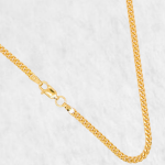 Cadena (45 cm) Cuban Link (3 mm) - Oro Amarillo 14Kts
