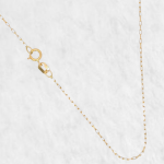 Cadena (45 cm) Mini Paperclip (1 mm) - Oro Amarillo 18Kts