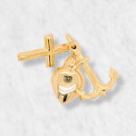 Dije (10 x 18 mm) Tres Gracias - Oro Amarillo 18Kts
