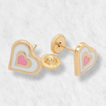 Anillo Abierto 2 Corazones Madre e Hija - Oro Amarillo 14Kts - Image 43