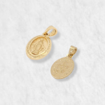 Medalla (8 x 11 mm) Milagrosa Pequena - Oro Amarillo 14Kts