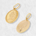 Medalla (13 x 19 mm) Virgen Milagrosa - Oro Amarillo 14Kts