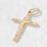 Dije Cruz (19 x 25 mm) Silueta  - Oro Amarillo 14Kts - Image 24