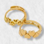 Dije (20 x 20 mm) Corazon Silueta c/ Corona & Zircones Pave - Oro Amarillo 18Kts - Image 11