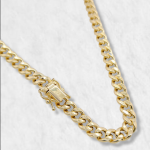 Cadena (55 cm) Cuban Link Light (6 mm) - Oro Amarillo 14Kts