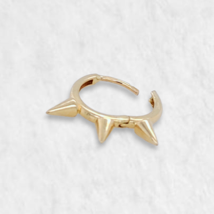 Unitario SEPTUM (11 mm) c/ Tres Conos - Oro Amarillo 14Kts