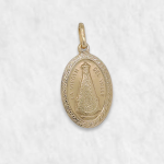 Medalla (14 x 20 mm) Virgen del Valle - Oro Amarillo 18Kts