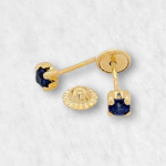 Zarcillos (3 mm) Piedras Preciosas (Screwback/Abridores) - Oro Amarillo 18Kts - Image 3