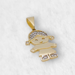 Dije (5 x 8 mm) Numeros - Oro Amarillo 14Kts - Image 16