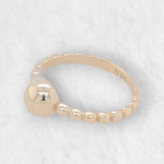 Anillo Compromiso c/ Zircon Central & Aro Zircones Pave - Oro Amarillo 14Kts - Image 13