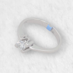 Anillo Compromiso c/ Zircon Central & Aro Zircones Pave - Oro Amarillo 14Kts - Image 16